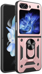 Husa pentru Samsung Galaxy Z Flip5 - Techsuit CamShield Series - Rose Gold 