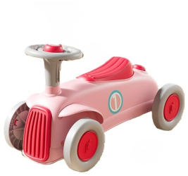 Masinuta Ride-On Flippy cu Sistem Anti-Rasturnare Claxon pe Volan 1-6 Ani 60 x 28 x 34 cm Roz 