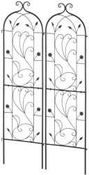 Set 2 suporturi pentru plante agatatoare 38 x 152 cm Otel 