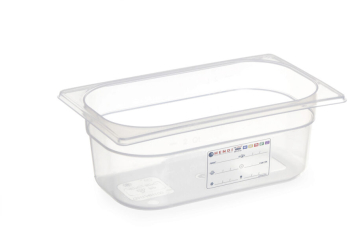Tava Gastronorm GN 1/3 325x176x H 150 mm 5.7 lt cu marcaj HACCP polipropilena Hendi 