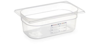 Tava Gastronorm GN 1/3 325x176x H 65 mm 2.5 lt cu marcaj HACCP polipropilena Hendi 