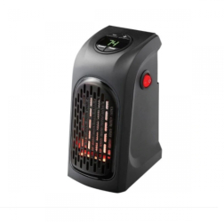 Aeroterma Portabila KlaussTech 400W Display Digital Termostat Reglabil Maner Transport Protectia Impotrivia Incalzirii Negru 