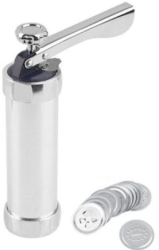 Aparat KlaussTech de Fursecuri si Biscuiti 20 de forme 4 Duze Material rezistent Usor de curatat Argintiu 