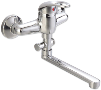 Baterie Klausstech Pentru Cada Teava Medie Cartus Ceramic 40mm Teava 15cm Cromata Argintiu 