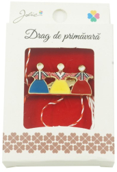 Brosa Mica in Cutie Hora Tricolora 