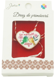 Brosa Mica in Cutie Jolie model Un Martisor Calator 