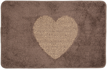 Covoras baie textil maro 78x48x1 cm 