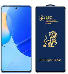 Folie ecran Flippy pentru Huawei NOVA 9 SE Sticla ESD Premium Lion HD Super Glass Anti-static Negru 