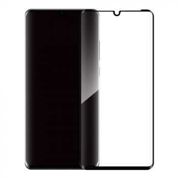 Folie Sticla Curbata compatibila cu Huawei P30 Pro Full Face Negru Flippy 
