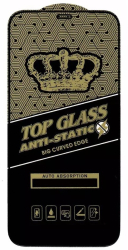 Folie Sticla securizata electrostatica Flippy pentru iPhone 12 Pro Max Sticla ESD Top Glass Anti-static Negru 
