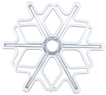 Fulg de Nea Luminos Flippy 96 Led cu Joc de Lumini Transformator Inclus 50x50 cm Alb Lumini Multicolore 