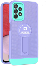 Husa Armor Design cu Stand pentru Apple iPhone XR Mov/Albastru Suport Auto Magnetic Wireless Charge Protectie Antisoc Flippy 