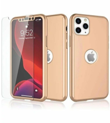 Husa de protectie Flippy compatibila cu Samsung S20 FE Full Cover 360 Auriu + Folie de protectie 