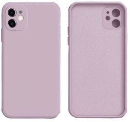 Husa pentru Apple iPhone 14 Pro Max Flippy Liquid Silicone cu Microfibra pe interior Protectie Antisoc Grass purple Mov 