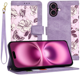 Husa pentru iPhone 16 Plus - Techsuit FlipCraft - Mysterious Purple 