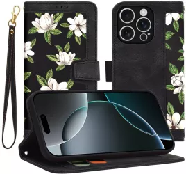Husa pentru iPhone 16 Pro - Techsuit FlipCraft - Flowers of the Dawn 