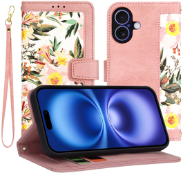 Husa pentru iPhone 16 - Techsuit FlipCraft - Sweetheart Pink 