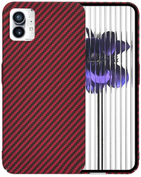 Husa pentru Nothing Phone 1 - Techsuit Carbonite FiberShell - Red 