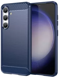 Husa pentru Samsung Galaxy S24 FE - Techsuit Carbon Silicone - Blue 