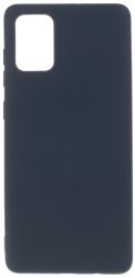 Husa protectie compatibila cu Samsung A71 Liquid Silicone Case Albastru inchis 