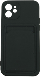 Husa protectie Flippy cu suport card compatibila cu Apple iPhone 7G/8G Negru 