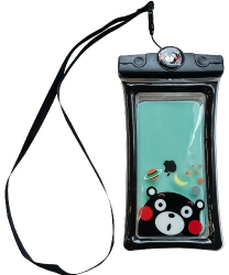 Husa subacvatica Mascot Waterproof Flippy Snowproof Universala cu Snur pentru telefon sau documente Bear Negru 