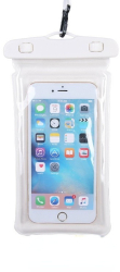 Husa subacvatica Waterproof Flippy Snowproof Universala Senzoriala cu Snur pentru telefon sau documente Alb 
