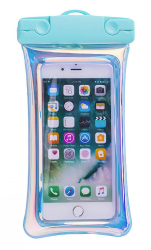 Husa subacvatica Waterproof Flippy Snowproof Universala Senzoriala cu Snur pentru telefon sau documente Verde Menta 