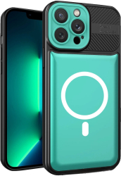 Husa Urban Armor pentru Samsung A13 4G Verde deschis Suport Auto Magnetic Protectie Antisoc Flippy 