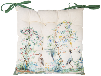 Perna scaun bumbac multicolor Botanic 40x40x4 cm 