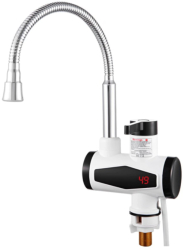Robinet Electric Flexibil Klausstech Pentru Incalzit Apa Afisaj Lcd Temperatura Reglabila Putere 3000w 