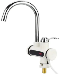 Robinet electric Klausstech ecran LED 3KW Alb 