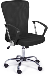 Scaun birou negru argintiu 57.5x57.5x96/106 cm 