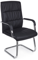 Set 2 scaune birou negru argintiu Sydney 58x60.5x101.5 cm 