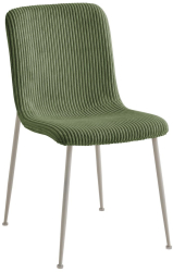 Set 4 scaune otel bej textil verde Rinas 44x56x81 cm 