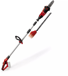 Fierastrau si trimmer (fara acumulator si fara incarcator) Einhell Power-X-Change GE-HC 18 Li T pentru crengi si gard viu 