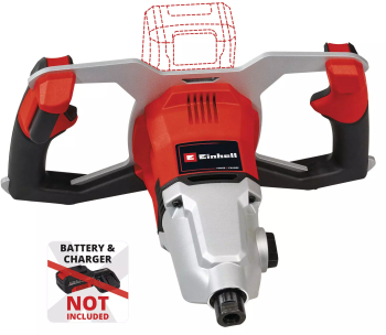 Mixer de vopseamortar Einhell Power X-Change TP-MX 18-2 Li BL - Solo 18 V 2 viteze cablu paleta mixare Ø 120 mm fara acumulatorincarcato 