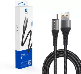 Cablu USB la Type-C 2.4A 1m - Lito LD08 - Black 