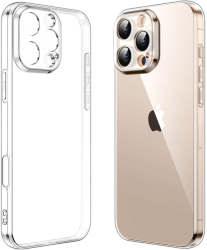 Husa de Protectie Compatibila cu Apple iPhone 16 Pro TPU Antisoc Rezistenta la Impact Protectie Camera Transparenta 