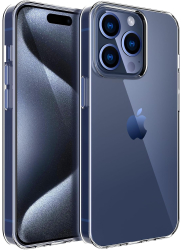 Husa de Protectie din Silicon pentru Apple iPhone 15 Pro PC Antisoc Rezistenta la Impact Transparenta