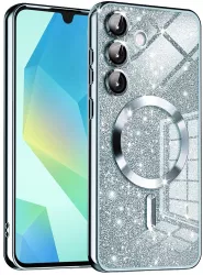 Husa pentru Samsung Galaxy A16 4G / A16 5G - Techsuit Luxury Glitter MagSafe - Light Blue 