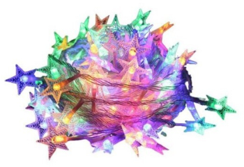 Instalatie Craciun Alimentare prin USB 6 metri 40 LED-uri tip Stea fir Transparent Multicolor Flippy 