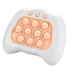 Joc Pop It Flippy consola joc interactiv antistres cu baterii Abs si silicon Alb 12 x 10 x 5.8 cm 