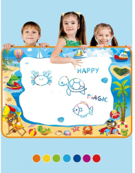 Jucarie educativa de colorat cu apa covorasul magic 100x70 cm