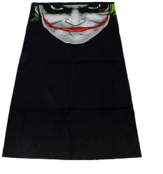 Masca bandana Joker din neopren fata trista Gonga® Negru 