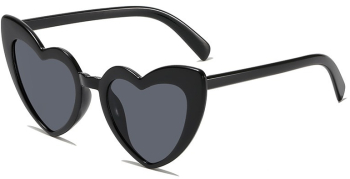 Ochelari in Forma de Inima Flippy pentru Petrecerea Burlacitelor Tematica Nunta Protectie Soare 14.7x4.9x14.2 cm Negru 