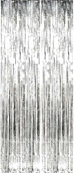 Perdea Franjurata Flippy Model Decor Petrecere pentru Fundal de Poze Amenajare Colorata a Petrecerii Dimensiune 100x200 cm Argintiu 