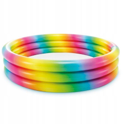 Piscina gonflabila multicolor pentru copii Intex 58439 Rainbow 330 Litri 147 x 33 CM 