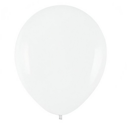 Set 10 Baloane din Latex Flippy Model Party 13 cm 1 g Alb 
