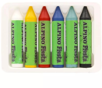 Set 6 creioane colorate pentru pictura fetei Gonga® Verde
